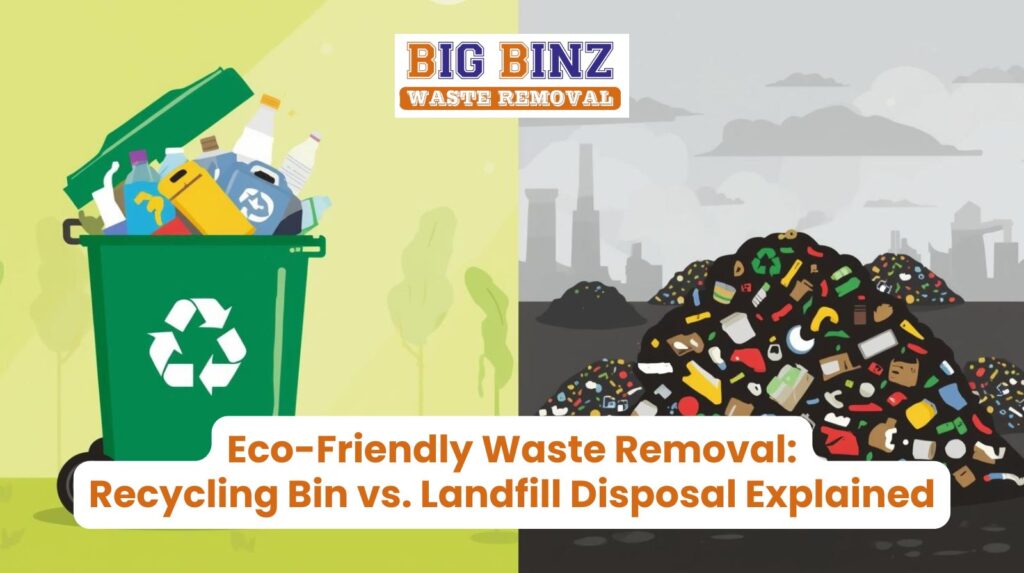Recycling vs landfill disposal for eco-friendly waste removal in Edmonton