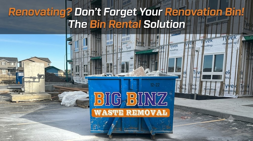 Renovation bin rental for home renovation waste disposal in Edmonton
