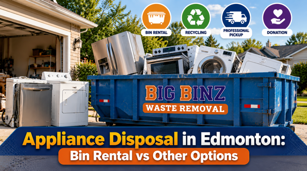 Appliance Disposal in Edmonton: Bin Rental vs Other Options